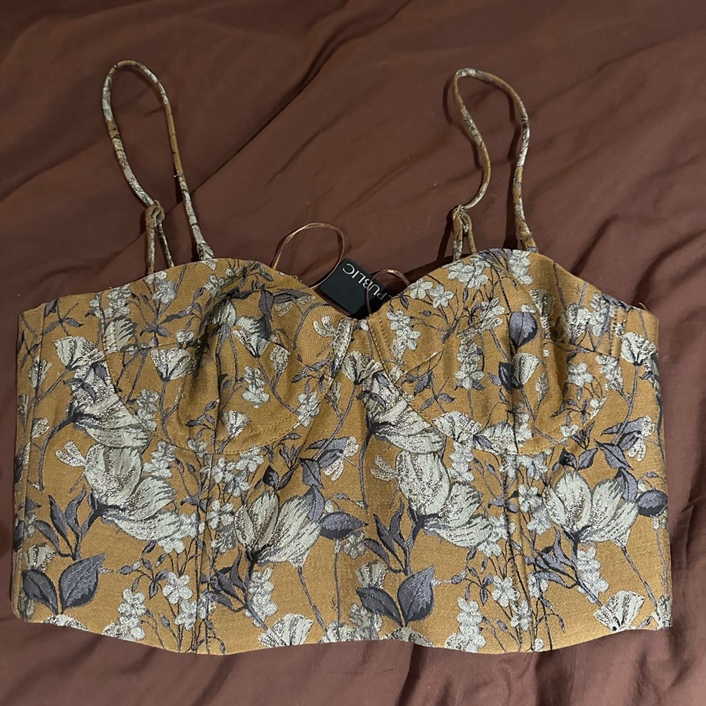 Banana Republic Brocade Bustier, NWT